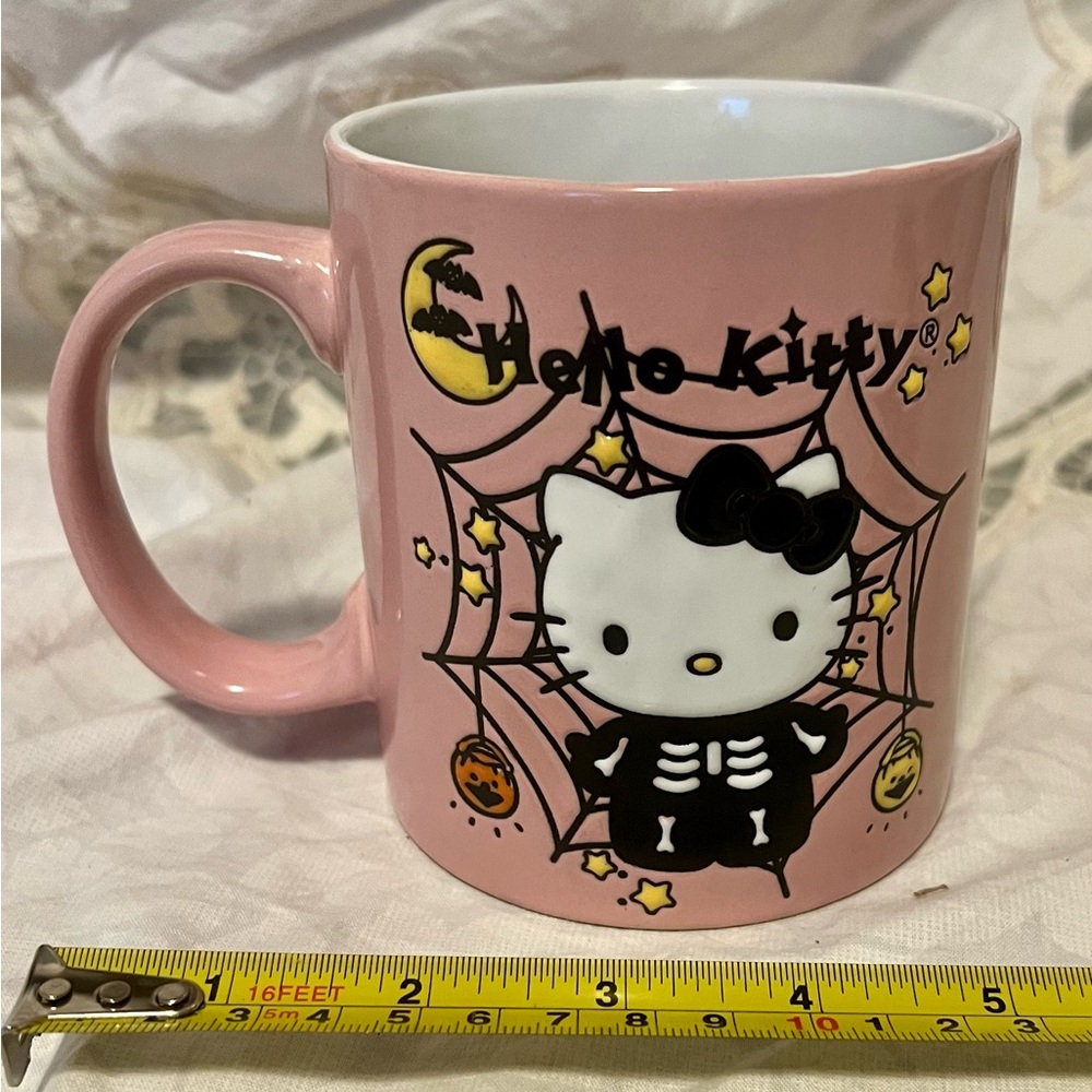 NWT Skeleton Hello Kitty Coffee Mug / Cup for Halloween and every day!